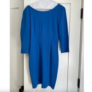 Alice + Olivia Blue Long-sleeve Mini Dress
